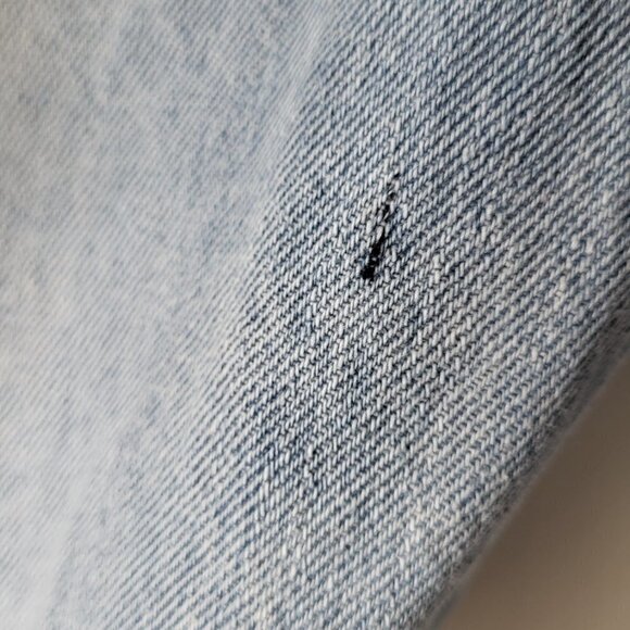 Destructed Denim High-Rise Shorts Junior's Size 21 - Picture 8 of 12